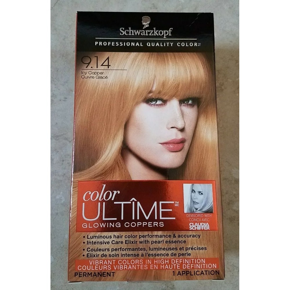 1-Schwarzkopf Professional Quality Color 9.14 ICY COPPER Ultime‎ Glowing Copper